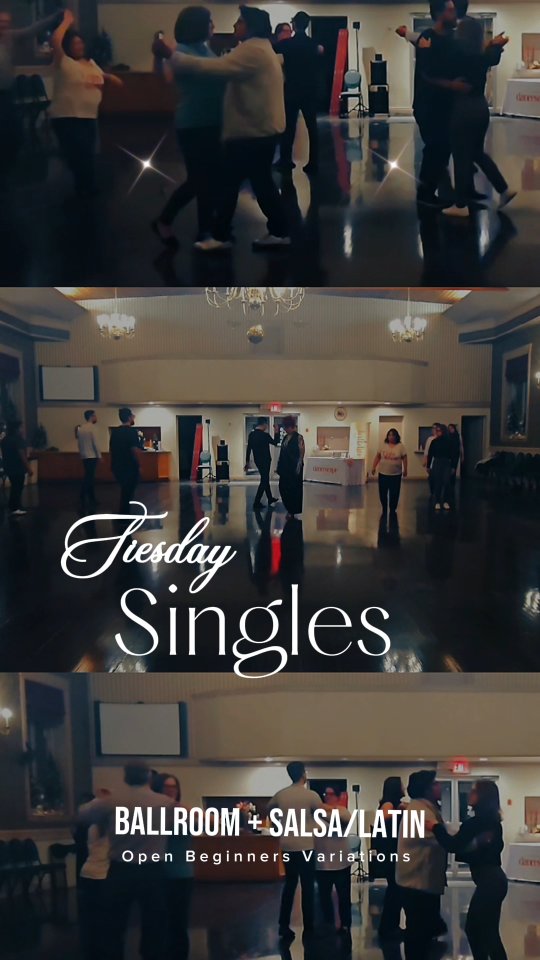 Singles Tuesday. 💃🕺
No partner.
No pressure.

Just rhythm, movement, and great people.

This isn’t about memorizing steps or dancing “perfectly.”

It’s about learning how to dance with different partners, feel confident leading and following, and actually enjoy the social side of dancing.

✨ Beginner-friendly foundations
✨ Fun open variations (always optional)
✨ Ballroom + Salsa/Latin
✨ Friendship first — romance never required

We rotate styles, keep it playful, and finish with an optional after-class hang at a nearby downtown pub. 🍻

Because connection doesn’t stop when the music does.

📍 danceScape | Downtown Burlington
🗓 Tuesdays | 8-Week Program
🎁 Early-bird bonus: private video replays for the term
👉 Sign up online or call (905) 633-8808
📅 Full schedule: lessons.dancescape.com

Dance first. Friendship follows.
#SinglesTuesday #FriendshipFirst #LearnToDance #SocialDanceLife #BurlingtonON