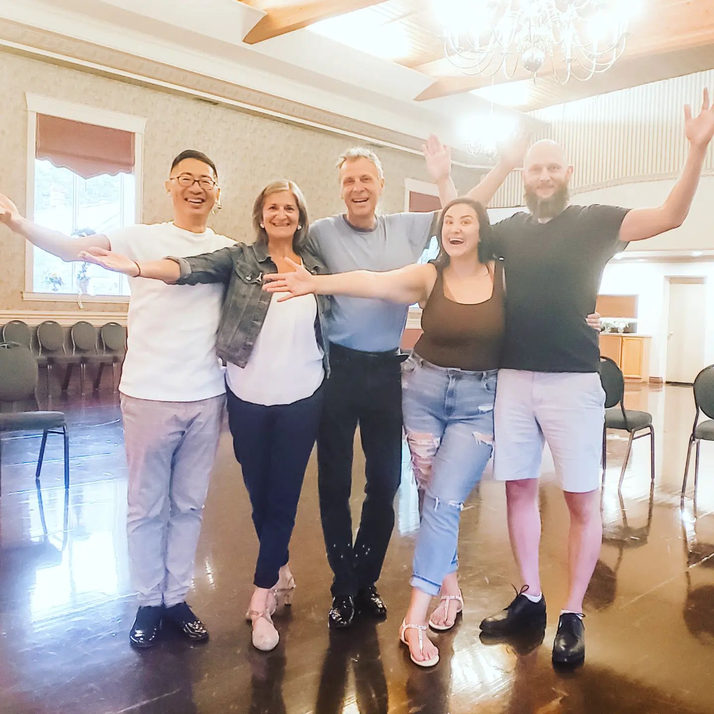 Father-Daughter & Son-in-Law/Mother-in-Law Dance Crash Course @danceScape with Richard-Rianne & Steve-Anne. So honored to be part of this special moment in their life as they learned to dance to "My Girl" by the legendary Temptations. Looking forward to seeing photos and video from their Wedding day!
