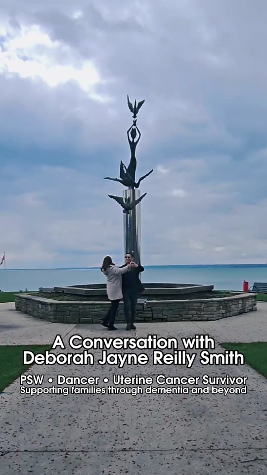 Dancing… then real life.

A beautiful conversation with @deborahjaynereillysmith — Ballroom dancer, PSW, and uterine cancer survivor.

She shares what it’s really like supporting families through dementia… and then facing her own diagnosis.

Her message: presence, empathy, and movement matter most — especially when everything changes.

🌸 Full conversation linked below

Tag someone who needs this reminder 💛💃🕺