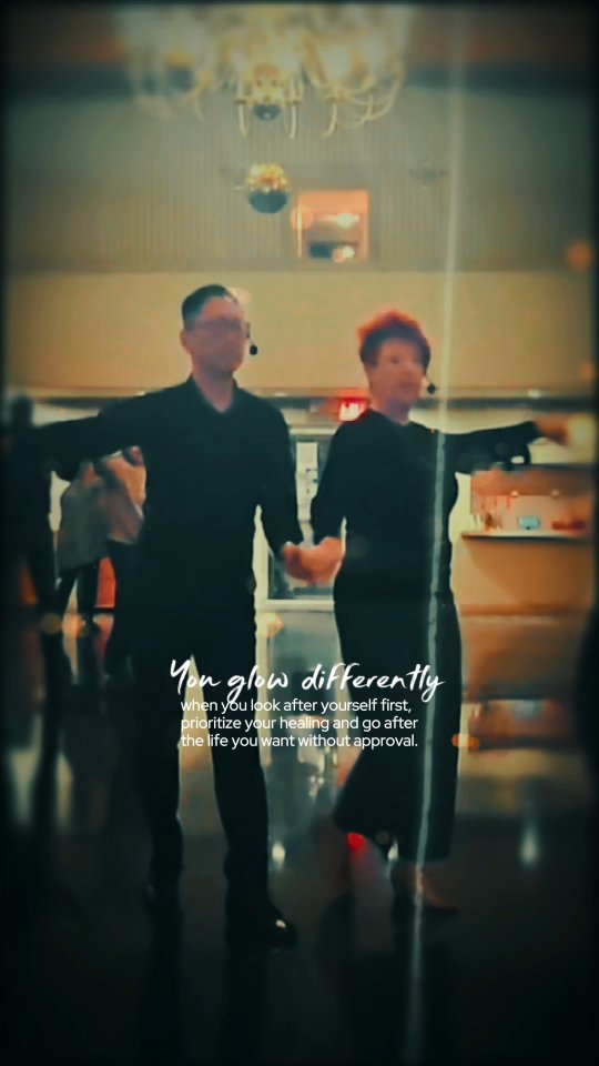 Glow With Intention ✨

Rumba doesn’t rush.
It lingers.
It’s breath between steps.
A slow glance.
A conversation without words.

When you prioritize your growth,
your healing,
your joy —
you move differently.

You don’t ask for approval.
You don’t chase attention.
You carry presence.

Ballroom Open Variations isn’t just more choreography.

It’s deeper expression.
Stronger connection.

A romance with the music… and with yourself.

Slow down.
Feel more.
Glow with intention.

#Rumba #GlowWithIntention #BallroomDance #OpenVariations #RhythmFirst