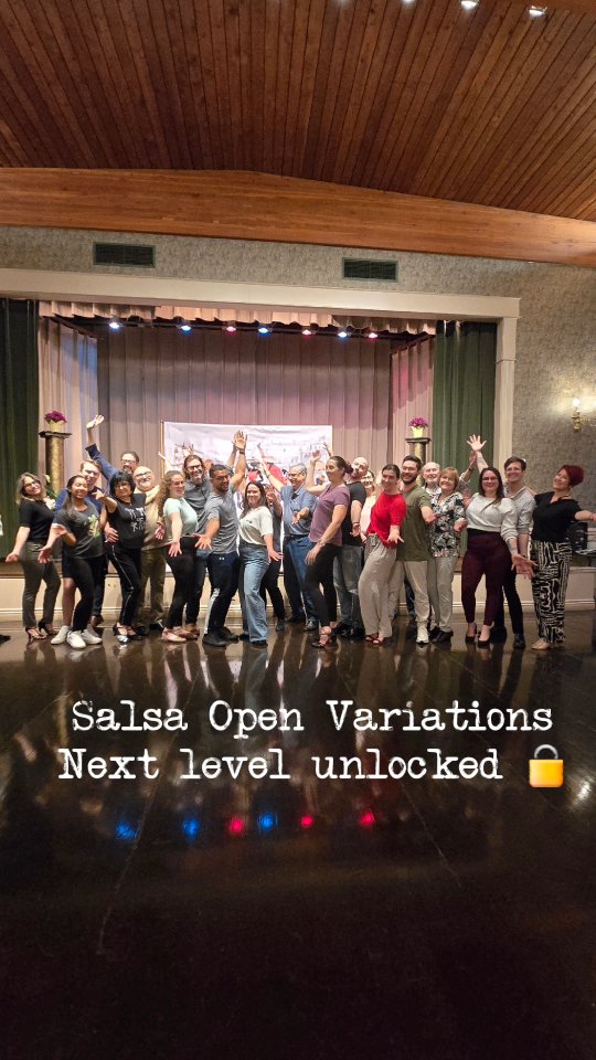 🎉 Huge congratulations to our Salsa Open Variations students! 💃🕺

Such an incredible term — seeing everything come together on the dance floor.

From patterns…
to flow, timing, and real connection.

This is where it starts to feel like dancing.

So great to witness the growth, confidence, and energy each week.
Curious about starting your own dance journey?

🌸 Spring Open Houses, 7 to 9 pm
📅 Monday, May 11
📅 Thursday, May 14
2077 Pine Street, Downtown Burlington 

Come experience it for yourself.

You don’t need to be ready.
You just need to start.

#danceScape #SalsaDance #BurlingtonOntario #DanceCommunity #LearnToDance