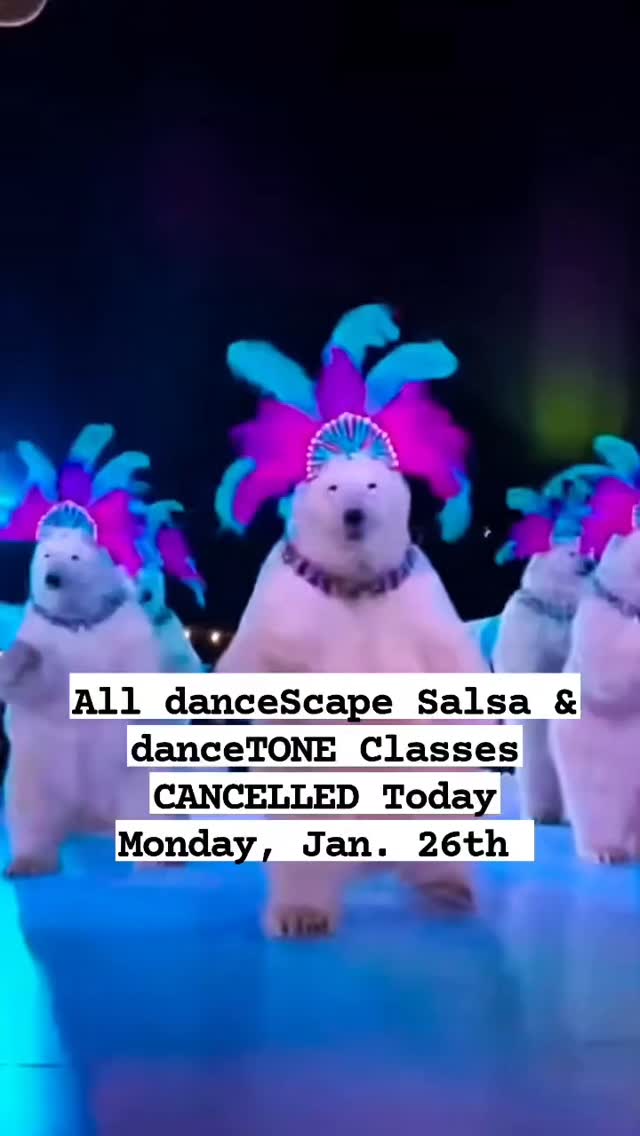 Class Cancellations for Monday, January 26❄️

Given significant snowfall in downtown Burlington and surrounding areas overnight and ongoing snow removal throughout the day, all danceScape classes scheduled for Monday, January 26 — danceTONE fitness (6 pm), Salsa Open Variations (7 pm), Salsa for Absolute Beginners (8 pm) & Private Lessons — are CANCELLED.

This decision was made with the safety of students, families, and instructors as our top priority.

Make-up class will be added to ensure completion of 8 weeks.

Please stay warm, stay safe. 💙
— The danceScape Team

Dance Winter Differently.
