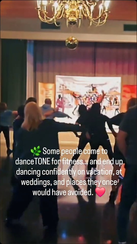 🌿 Some people come to danceTONE for fitness… and end up dancing confidently on vacation, at weddings, and places they once would have avoided. ❤️

A heartfelt thank you to everyone who joined us this week for danceTONE Latin & Ballroom Fitness at danceScape.

It was wonderful seeing people of different ages, backgrounds, and experience levels moving, laughing, and working out together through Salsa, Bachata, Rumba, Ballroom, and feel-good music in such a welcoming atmosphere.

What makes danceTONE special is that it’s never only about fitness.

It’s about confidence.
Connection.
Joyful movement.
And a community where people can simply relax and enjoy themselves without pressure or judgment.

Some people come because they want to get moving again.

Others come because somewhere along the way, they stopped feeling comfortable stepping onto dance floors, social events, or simply letting loose around other people.

And then little by little… something changes 🌸

If you missed the Open House but feel curious about trying danceTONE sometime, send us a message and we’d be happy to offer a complimentary class pass to use within the next two weeks.

#BurlingtonOntario #DanceFitness #LatinMusic #CommunityWellness #BodyPositive