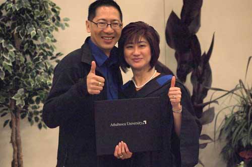 Selina's Graduation at Athabasca & Visit with the Lims in Edmonton 