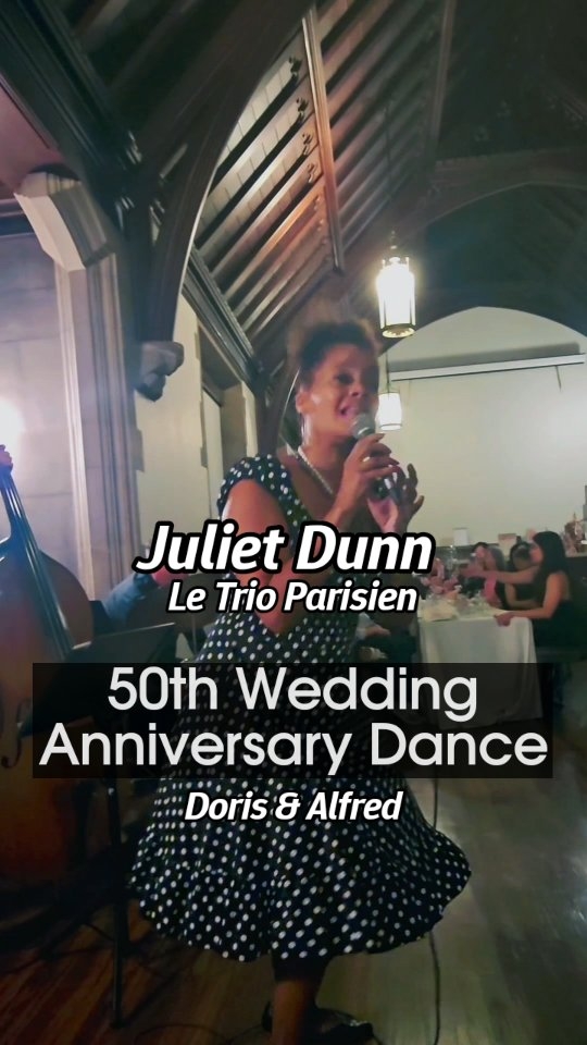 50 Years — Celebrated with Music, Dance & Friendship ❤️🎶

What better way to celebrate Doris & Alfred’s Golden Anniversary than with a live band, French jazz and swing, and a dance floor filled with family and friends?

The wonderful @julietdunnjazz and Le Trio Parisien brought the sounds of France to Hart House, creating the perfect setting for an evening inspired by Doris & Alfred’s love of Paris — and, of course, their love of dancing.

But looking around the dance floor, we were reminded that this celebration was about something more.

Among the guests were members of our dance community and classmates who have become friends over many years — especially through Ballroom Open Variations. We’ve danced together, laughed together and, along the way, shared weddings, anniversaries, losses, new beginnings and so many other life milestones.

That's one of the beautiful things about dance.

We may first meet because we want to learn some steps. But somewhere along the way, classmates become friends, and friends become part of each other's lives.

How wonderful to see so many of those friendships gathered together to celebrate Doris & Alfred and 50 years of life, love and adventure. ❤️

And then…the band played, and everyone danced. 💃🕺🎷

#GoldenAnniversary #FriendshipThroughDance #BallroomDancing #FrenchJazz #EmbraceTheAdventure