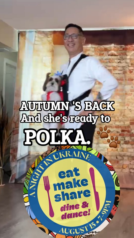 🐾 AUTUMN’S BACK… AND SHE’S READY TO POLKA! 🇺🇦💃

You’ve seen Autumn dance with Robert before — and now she’s back for another chapter of her dance adventure. ❤️

This time, she’s getting ready to POLKA as we count down to:

🇺🇦 Eat. Make. Share. Dine. & Dance. — A Night in Ukraine

📅 Saturday, August 15
⏰ 7:00 PM
📍 Joseph Brant Museum, Burlington

🥟 Pierogies
🎶 Ukrainian culture & music
💃 Polka with Tyrsa Ukrainian Dance School
🐾 And one very enthusiastic Havanese!

🎟️ FINAL CALL FOR TICKETS!

Come eat. Come share. Come dance. Come celebrate.

👇 Ticket link in the comments.

#ANightInUkraine #UkrainianCulture #Polka #BurlingtonOntario #danceScape