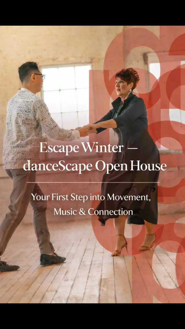 ❄️ Escape Winter — danceScape Open House ❄️

Curious about dance… but want it to feel relaxed, social, and genuinely fun?

This is your invitation.

✨ Sample Ballroom
✨ Feel the rhythm of Salsa & Latin
✨ Move, connect, or simply enjoy the vibe

Some people dance.
Some watch.
Some meet new people.
Some do a bit of everything.

No pressure.
No partner required.
No experience needed.

Just your first step into movement, music, and connection.

📍 danceScape — 2077 Pine Street, Downtown Burlington

A place to feel welcome.
A place to feel good this winter.

👇 Save this & join us — your winter escape starts here.

#EscapeWinter #danceScape #DanceCommunity #BallroomAndSalsa #SocialDancing DowntownBurlington