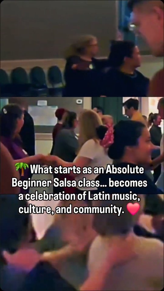 🌴 One of the most beautiful things we continue to witness at danceScape is people from different ages, backgrounds, and cultures coming together through the shared joy of Latin music and dance ❤️

For many people, Salsa begins as something intimidating.

And then slowly… class by class… something changes.

Confidence grows.
Music becomes something they feel instead of overthink.
And people who once felt nervous begin dancing, laughing, and connecting together through Salsa, Bachata, and Latin rhythms 🌸

What makes these moments especially meaningful is seeing both Latino and non-Latino members of the community genuinely appreciating and embracing the energy, joy, and culture behind the music together.

That’s part of what makes Latin dance so special:
✨ connection
✨ movement
✨ culture
✨ confidence
✨ shared experience

Absolute Beginners always welcome at danceScape in Downtown Burlington ❤️

#SalsaDance #LatinMusic #BurlingtonOntario #DanceCommunity #danceScape