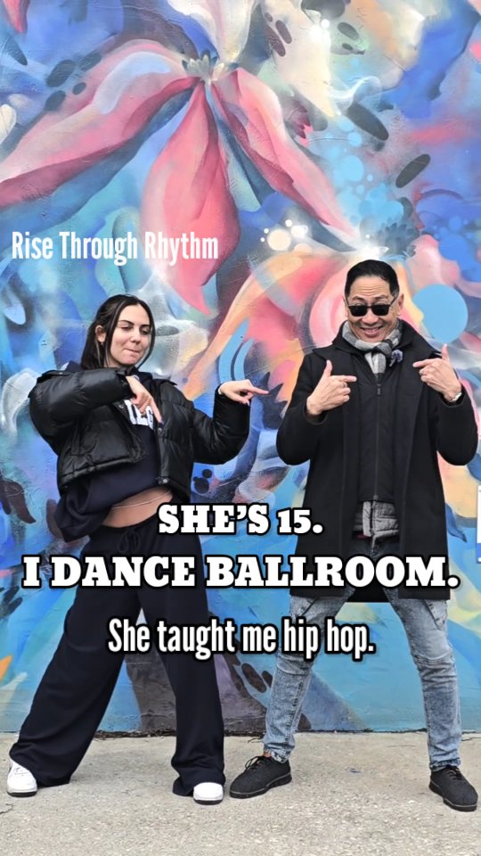 💃 She’s 15.
I dance ballroom.

And today… she led.

In dance, we often talk about leading and following —
but sometimes, the roles shift.

Sometimes, the person with less experience in life leads with courage, creativity, and a willingness to try.

And sometimes, the person with more experience learns by letting go — and stepping into something new.

This is what we’re discovering through Rise Through Rhythm:
That leadership isn’t about age.
It’s about presence.

It’s about being willing to step forward — and also being open enough to learn.

When we create space for that, something powerful happens:

👉 Confidence grows
👉 Connection deepens
👉 Wisdom is shared — across generations

This is also the kind of work we’re committed to building through the danceScape Endowment Fund,  established through the Burlington Community Foundation — supporting programs where people can grow, lead, and learn from each other over time.

#RiseThroughRhythm #BeBold #YouthLeadership #danceScape #CommunityImpact