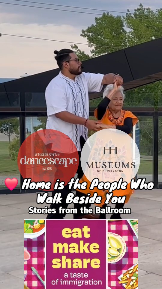 ❤️ Home Is the People Who Walk Beside You

Stories from the Ballroom

As Paty built a new life in Canada, something slowly began to change.

Through music.

Through movement.

Through community.

Life began to feel warmer again.

She realized something important:

Home is not only a place.

Sometimes... home is the people who walk beside you.

This episode is celebrated through Cumbia.

Although Cumbia originated in Colombia, it has been embraced across Mexico for generations. Today, it is danced at family gatherings, weddings, neighbourhood celebrations, and community festivals.

For many families, Cumbia isn't learned in a dance studio.

It is learned by watching.

By joining in.

By dancing together.

In this episode, that tradition comes to life across four generations.

Clemencia, the family's great-grandmother, shares the dance with both her grandson Javier and her great-grandson Giancarlo.

Paty, Clemencia's daughter, dances with her son Javier and her grandson Giancarlo.

No formal lessons.

Just music.

Family.

Celebration.

And one generation inviting the next onto the dance floor.

This is more than a dance.

It is culture in motion.

❤️ Featuring the danceScape Performance Ensemble:

Patricia, Javier, Clemencia & Giancarlo Paz
Freya & Richard
Shahab & Gina
Mikayla

Directed by Robert Tang & Beverley Cayton-Tang

Presented at Latin Night at the Museum – eat make share: dine & dance

📷 Video & Photo Credit: @nbrudnicki @sbrudnicki

❤️ Stories from the Ballroom

Celebrating stories through dance.

Final Episode Coming...

The Celebration Continues. Come Dance With Us.

#StoriesFromTheBallroom #DanceScape #LatinNightAtTheMuseum #Cumbia #CommunityThroughDance